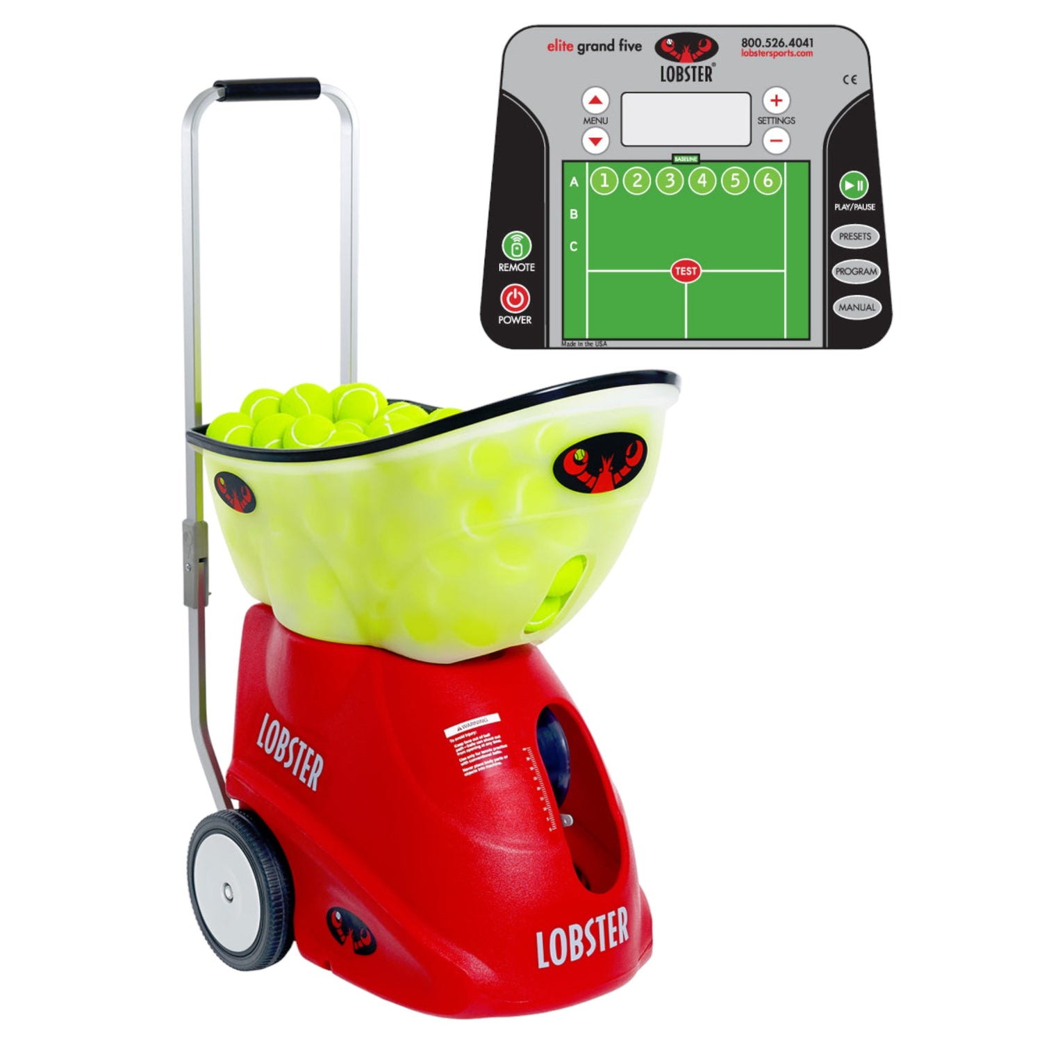 elite grand five tennis ball machine